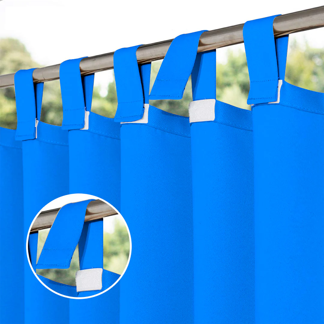 Suchoutdoor Outdoor Waterproof Curtains, Velcro Tab Top, for Porch/Pavilion/Patio, 1 Panel - Image 54