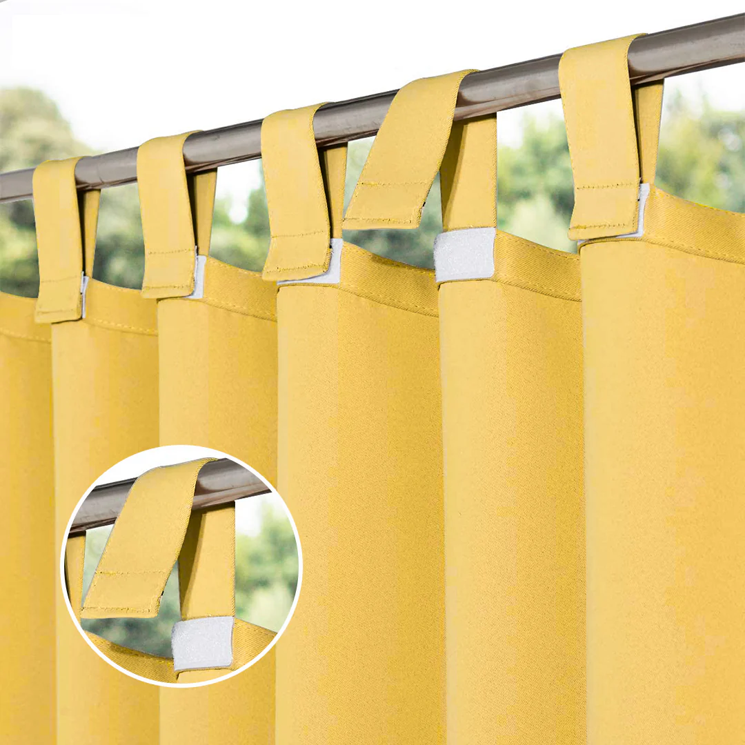 Suchoutdoor Outdoor Waterproof Curtains, Velcro Tab Top, for Porch/Pavilion/Patio, 1 Panel - Image 57