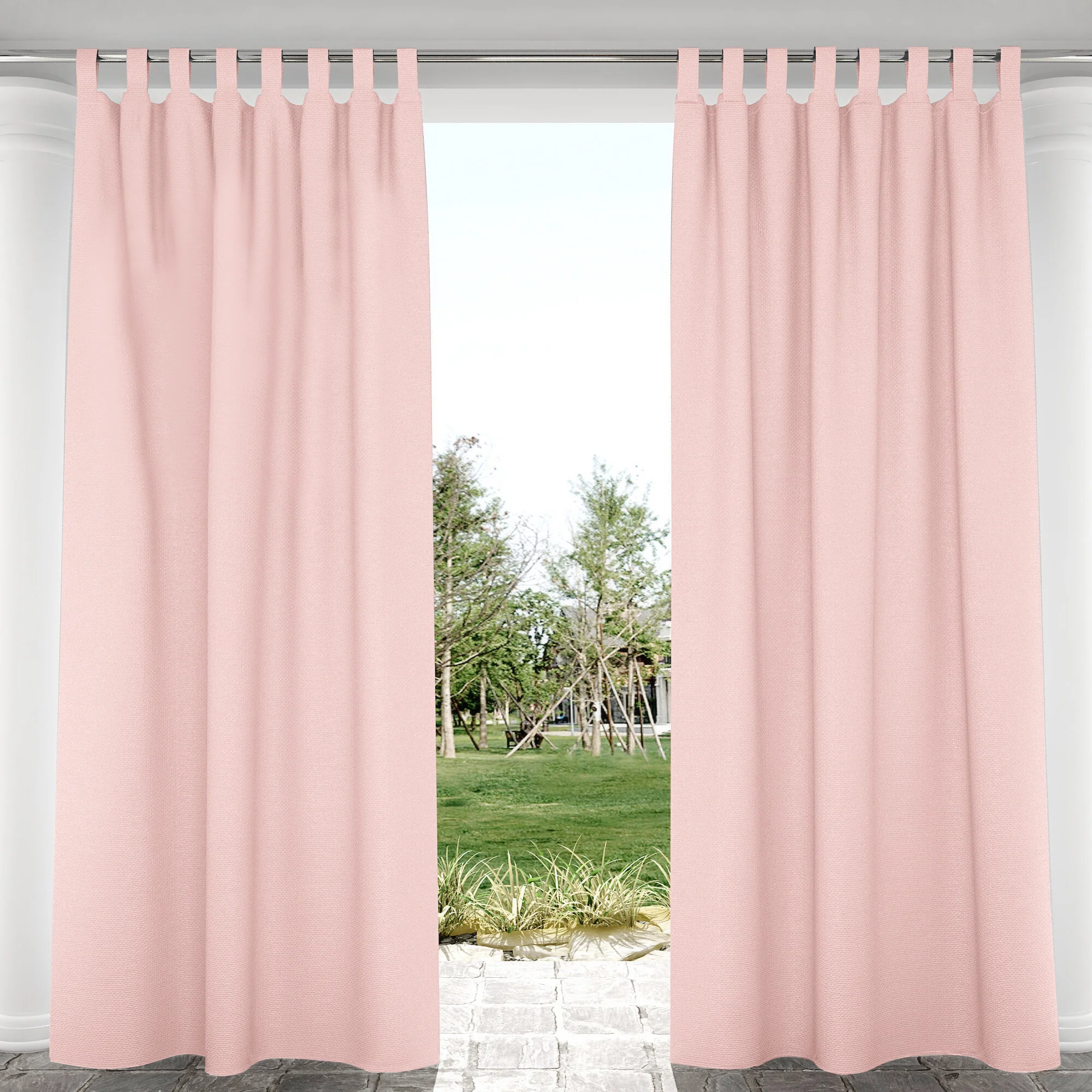 Suchoutdoor Outdoor Waterproof Curtains, Velcro Tab Top, for Porch/Pavilion/Patio, 1 Panel - Image 59