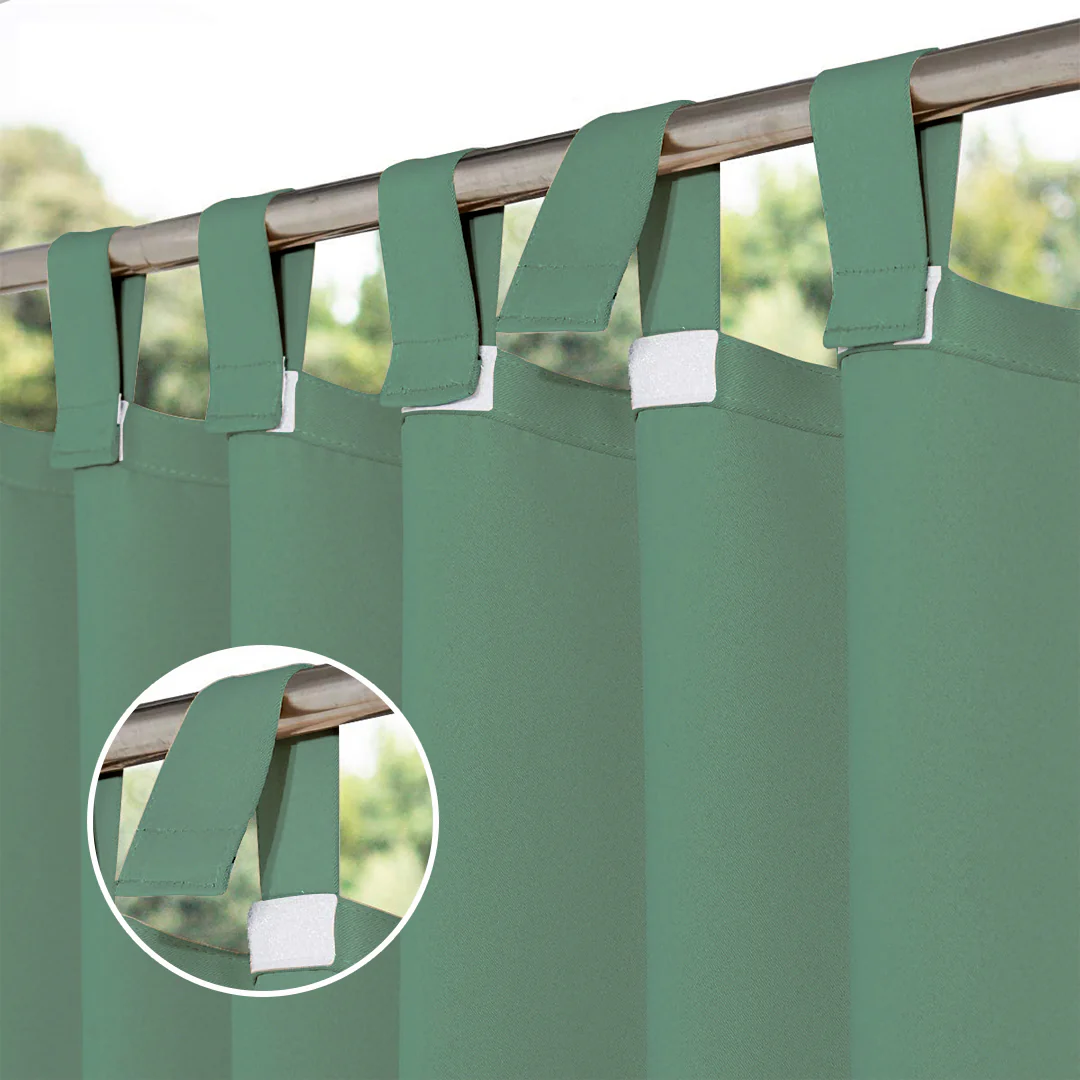 Suchoutdoor Outdoor Waterproof Curtains, Velcro Tab Top, for Porch/Pavilion/Patio, 1 Panel - Image 63