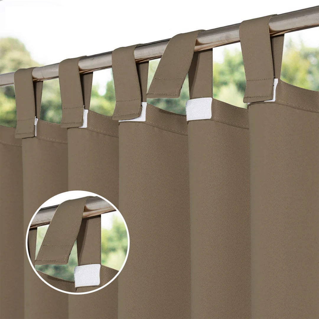 Suchoutdoor Outdoor Waterproof Curtains, Velcro Tab Top, for Porch/Pavilion/Patio, 1 Panel - Image 66