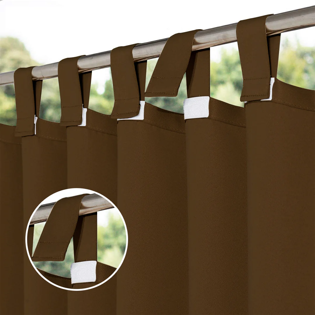Suchoutdoor Outdoor Waterproof Curtains, Velcro Tab Top, for Porch/Pavilion/Patio, 1 Panel - Image 69