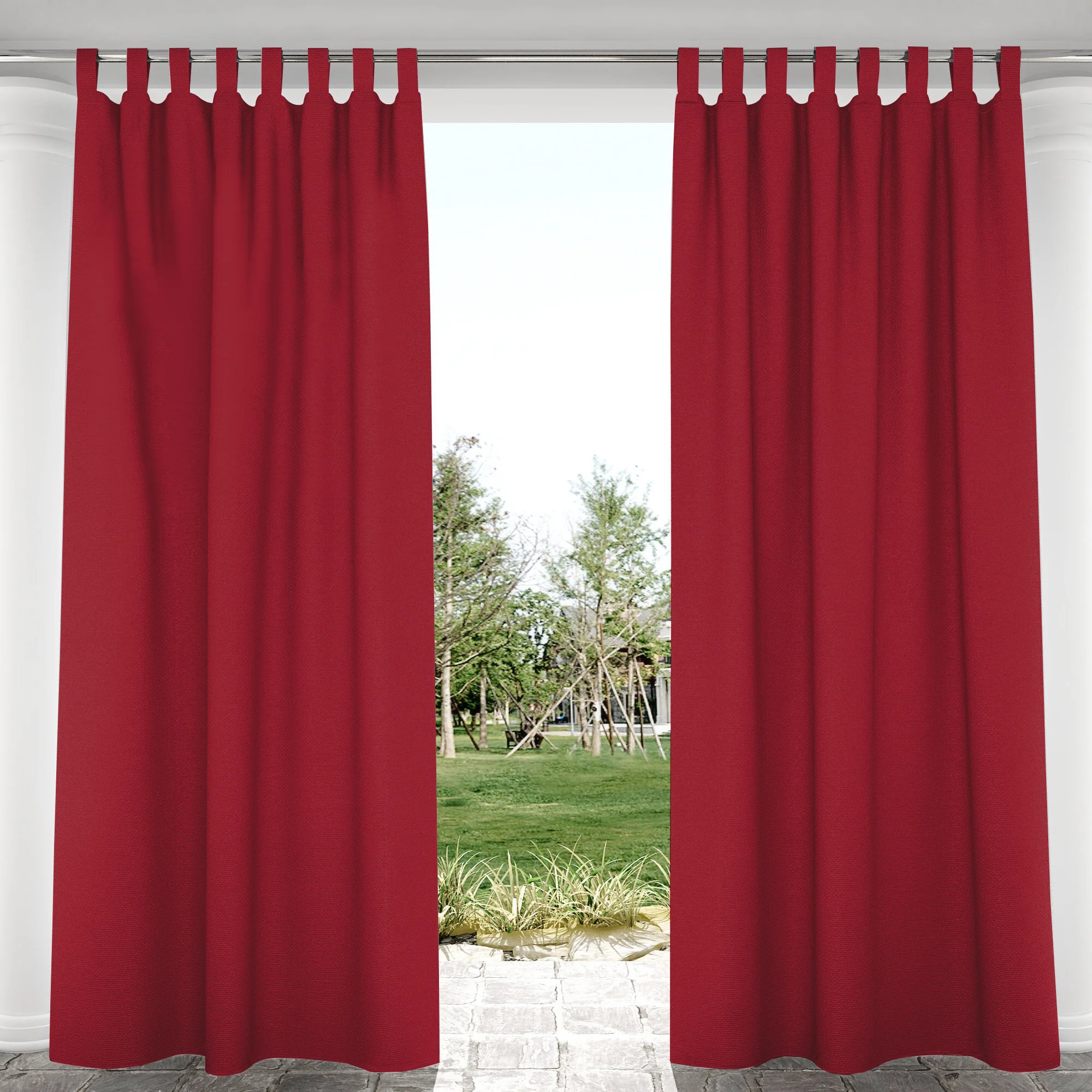 Suchoutdoor Outdoor Waterproof Curtains, Velcro Tab Top, for Porch/Pavilion/Patio, 1 Panel - Image 71
