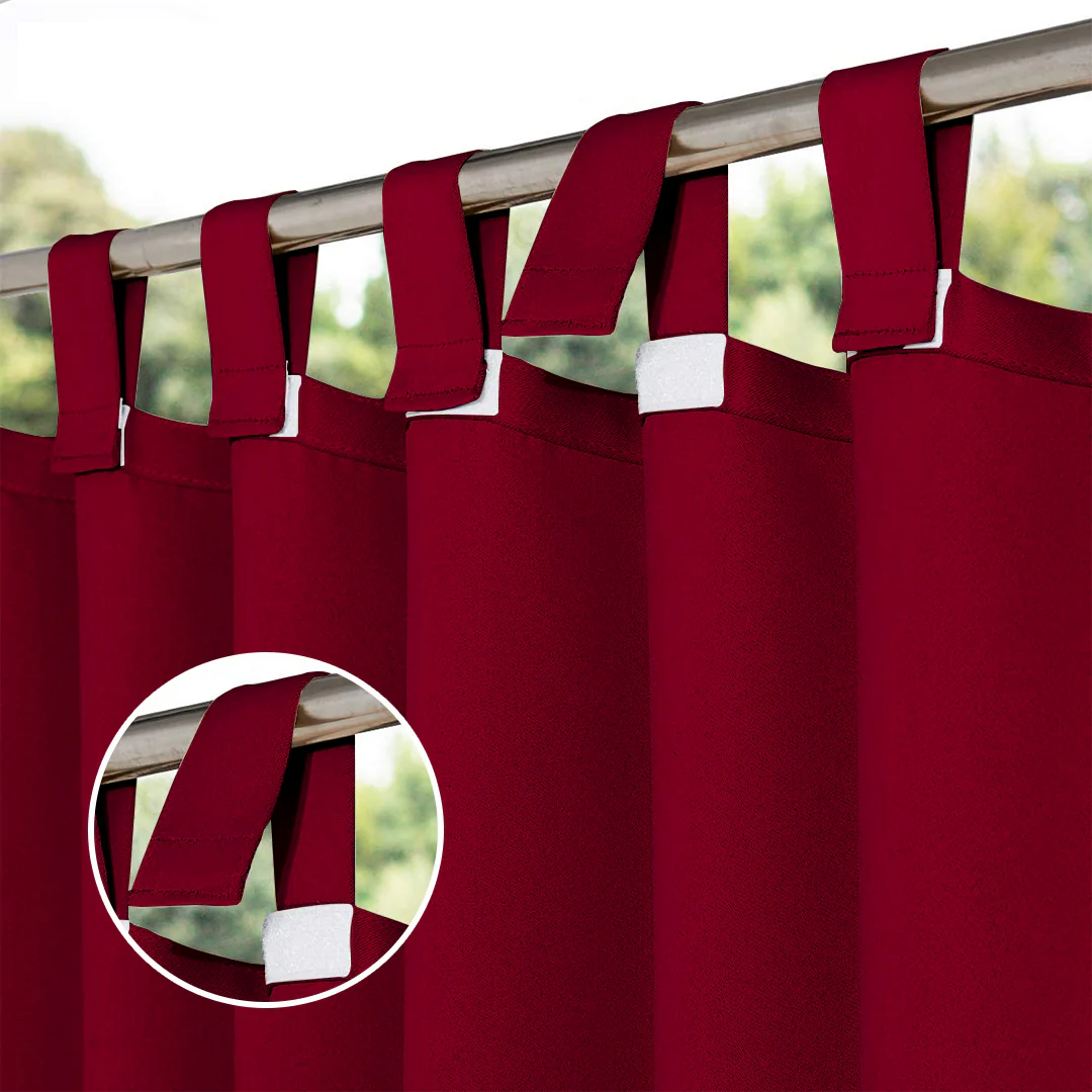 Suchoutdoor Outdoor Waterproof Curtains, Velcro Tab Top, for Porch/Pavilion/Patio, 1 Panel - Image 73