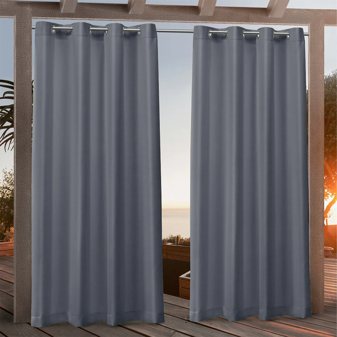 Suchoutdoor Outdoor Waterproof Curtains, Grommet Top Silver, for Porch/Pavilion/Patio, 1 Panel - Image 27