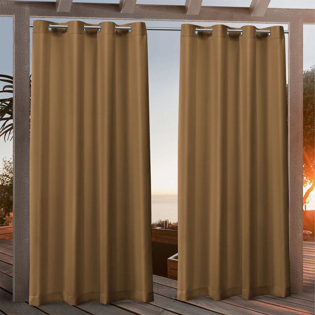 Suchoutdoor Outdoor Waterproof Curtains, Grommet Top Silver, for Porch/Pavilion/Patio, 1 Panel - Image 31