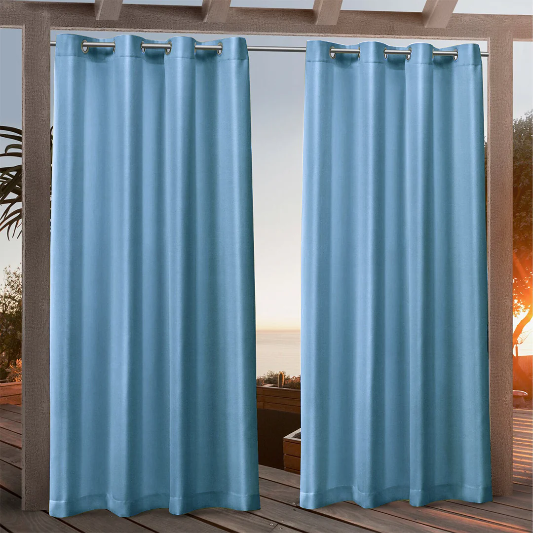 Suchoutdoor Outdoor Waterproof Curtains, Grommet Top Silver, for Porch/Pavilion/Patio, 1 Panel - Image 39