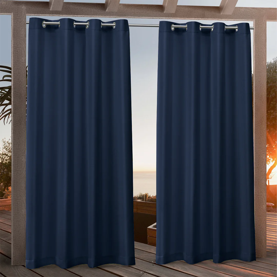 Suchoutdoor Outdoor Waterproof Curtains, Grommet Top Silver, for Porch/Pavilion/Patio, 1 Panel - Image 43