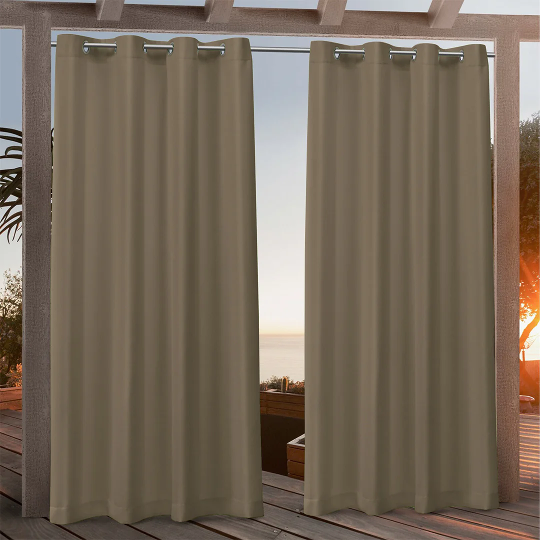 Suchoutdoor Outdoor Waterproof Curtains, Grommet Top Silver, for Porch/Pavilion/Patio, 1 Panel - Image 55