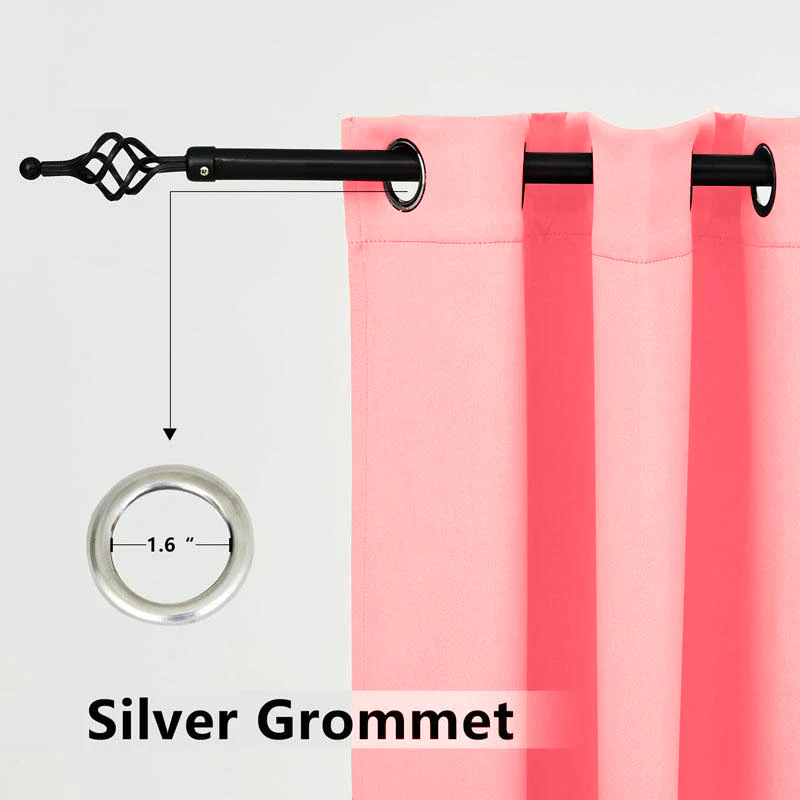 Suchoutdoor Outdoor Waterproof Curtains, Grommet Top Silver, for Porch/Pavilion/Patio, 1 Panel - Image 60