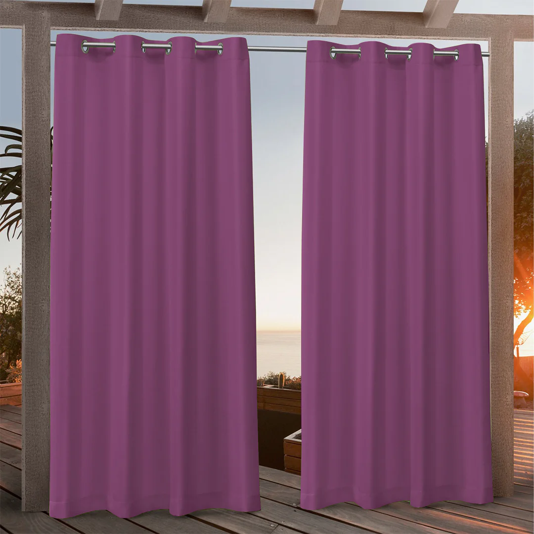 Suchoutdoor Outdoor Waterproof Curtains, Grommet Top Silver, for Porch/Pavilion/Patio, 1 Panel - Image 67