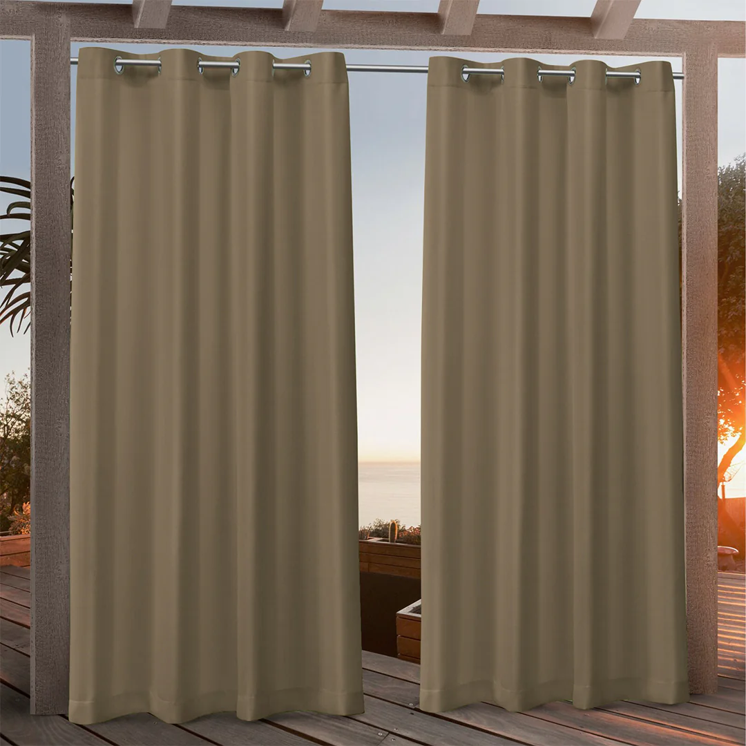 Suchoutdoor Outdoor Waterproof Curtains, Grommet Top Silver, for Porch/Pavilion/Patio, 1 Panel - Image 95